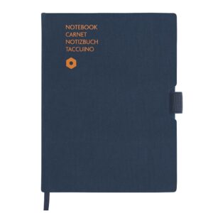 Caran d'Ache A5 Canvas Note Book  - Blue