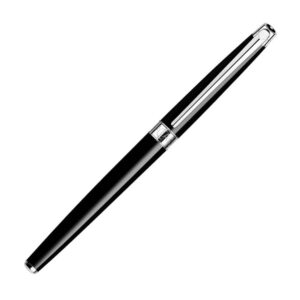 Caran d'Ache Leman Slim Ebony Black Rhodium Trim Roller Ball Pen