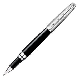 Caran d'Ache Leman Bicolor Black/Rhodium Roller Ball Pen