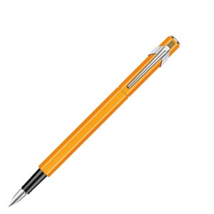 Caran d'Ache 849 Metal Orange Fluo Fountain Pen