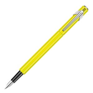 Caran d'Ache 849 Metal Yellow Fluo Fountain Pen