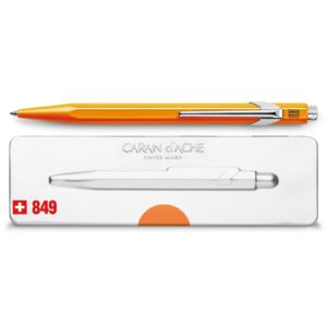 Caran d'Ache Gift Line Fluo Orange Ball pen