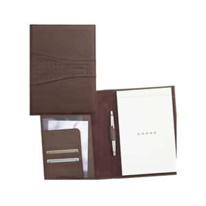 Cross Leather Padfolio Brown A4