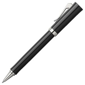 Graf Von Faber-Castel Intuition Black Platinum Trim Roller Ball Pen