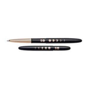 Fisher Matte Black Bullet Ball Pen With Lunar Cycles Engraving Special Edition