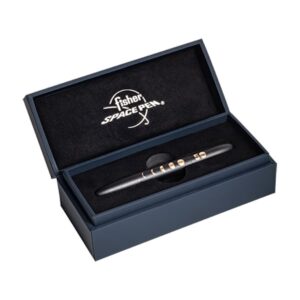 Fisher Matte Black Bullet Ball Pen With Lunar Cycles Engraving Special Edition