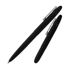Fisher Bullet Matte Black Ball Pen With Clip