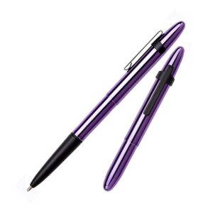 Fisher Bullet Purple Passion/Black Barrel Clip Ball Pen