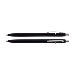 Fisher Matte Black Shuttle Ball Pen With Chrome Accents