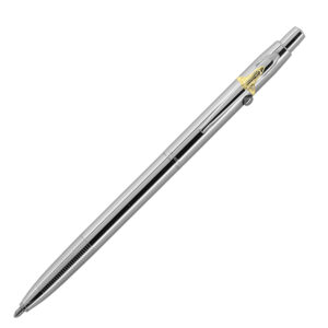 Fisher Chrome Plated Shuttle Space Pen With Shuttle Emblem