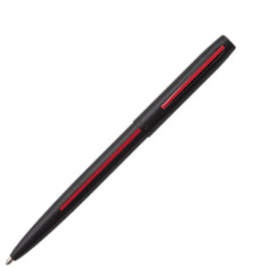 Fisher Cap-O-Matic Matte Black with Red Line Ball Pen