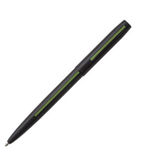 Fisher Cap-O-Matic Matte Black with Green Line Ball Pen