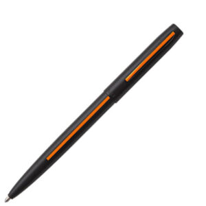 Fisher Cap-O-Matic Matte Black with Orange Line Ball Pen