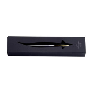 Fisher Cap-O-Matic Chrome Ball Pen With Gold Clip & Nose Tip