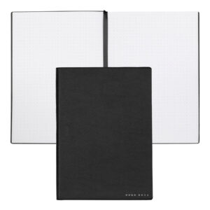 Hugo Boss Leather Notebook Essential Storyline Black Dots A5