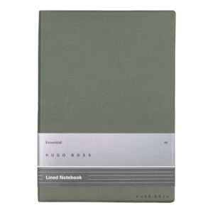 Hugo Boss Leather Notebook Essential Storyline Khaki Lined A5