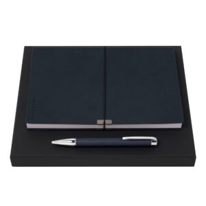 Hugo Boss Set Storyline Dark Blue Pen+Notebook A5 - HNH704N+HSU7044N