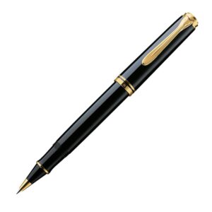 Pelikan Souveran R800 Black Gold Trim Roller Ball Pen