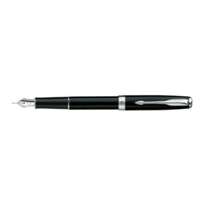 Parker Sonnet Deep Black Chrome Trim Fountain Pen