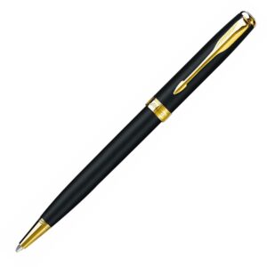 Parker Sonnet Matte Black Gold Trim Ball Pen