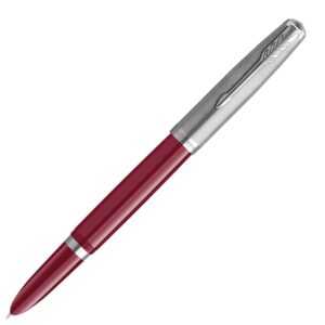 Parker 51 Burgundy Chrome Trim Fountain Pen