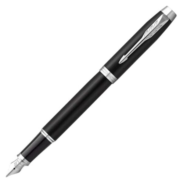 Parker IM Matte Black Chrome Trim Fountain Pen