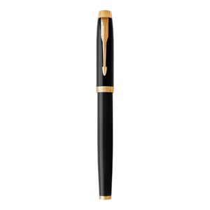 Parker IM Premium Metal Black Gold Trim Fountain Pen