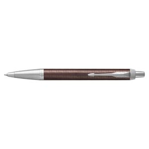 Parker IM Premium Metal Brown Chrome Trim Ball Pen
