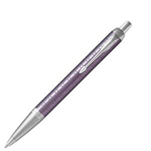 Parker IM Premium Dark Violet Chrome Trim Ball Pen