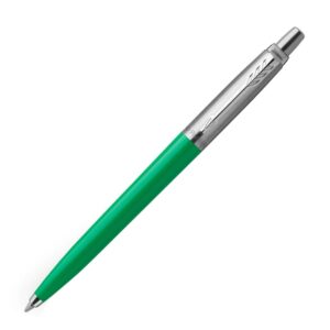 Parker Jotter Green Chrome Trim Ball Pen
