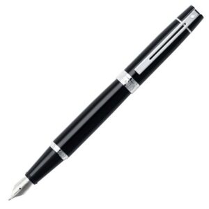 Sheaffer 300 Glossy Black Chrome Trim Fountain Pen