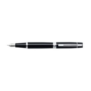 Sheaffer 300 Glossy Black Chrome Trim Fountain Pen