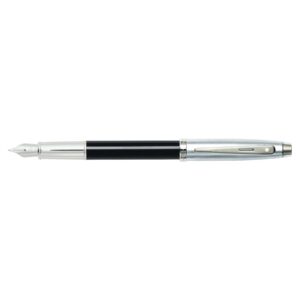 Sheaffer 100 Black/Chrome Chrome Trim Fountain Pen