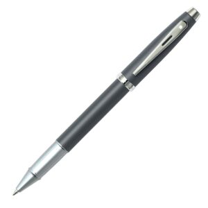 Sheaffer 100 Matte Grey Chrome Trim Roller Ball Pen