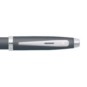 Sheaffer 100 Matte Grey Chrome Trim Roller Ball Pen