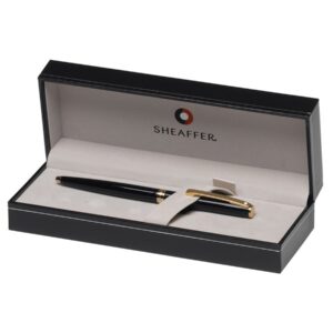 Sheaffer Sagaris Glossy Black Gold Trim Ball Pen