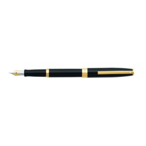 Sheaffer Sagaris Glossy Black Gold Trim Fountain Pen