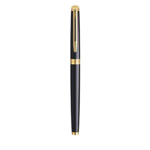 Waterman Hemisphere Lacquer Black Gold Trim Fountain Pen