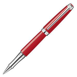 Caran d'Ache Leman Scarlet Red Rhodium Roller Ball Pen