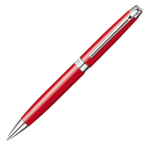 Caran d'Ache Leman Scarlet Red Rhodium Ball Pen