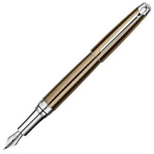 Caran d'Ache Leman Caviar Rhodium Fountain Pen