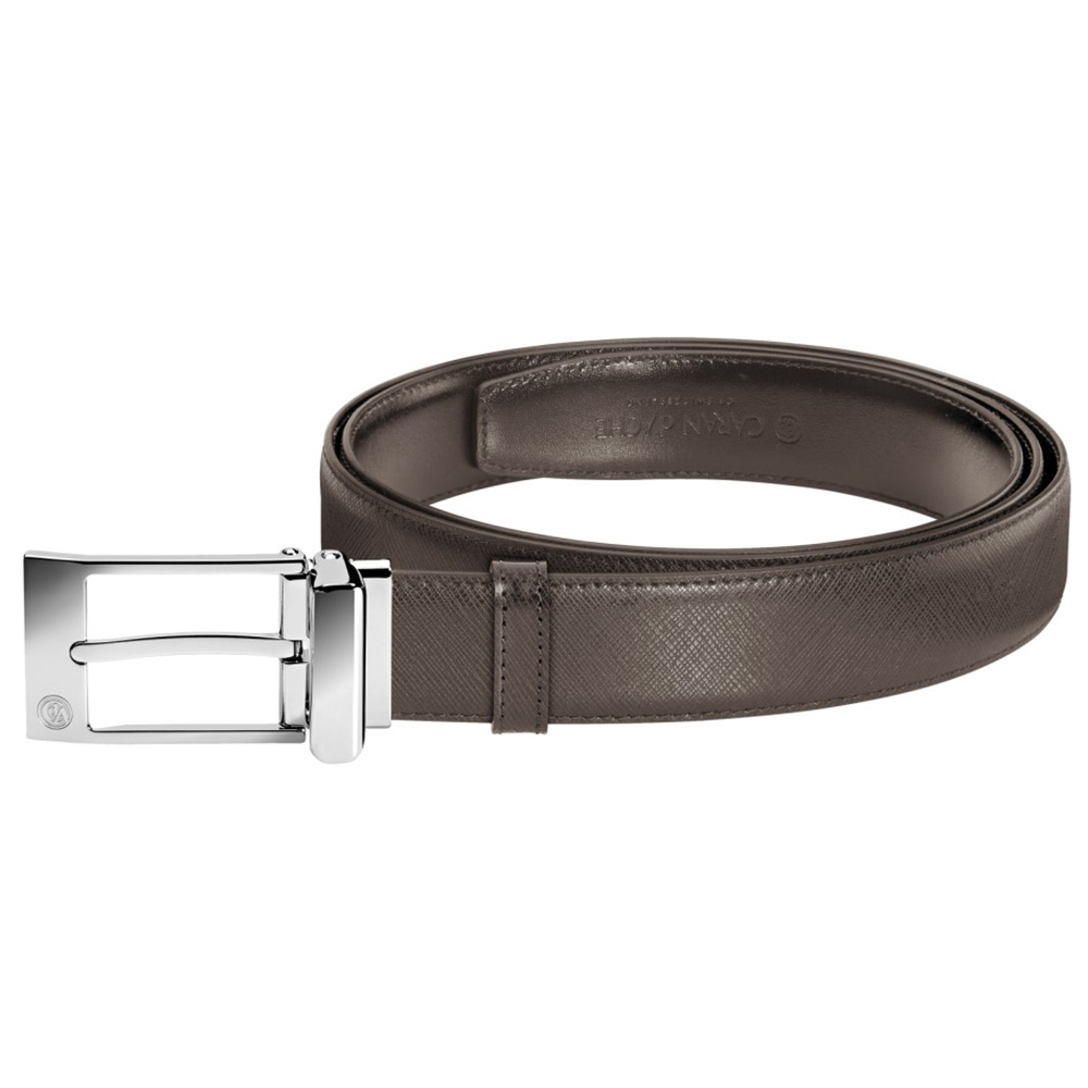 Caran d'Ache Leather Reversible Belt-Ebony