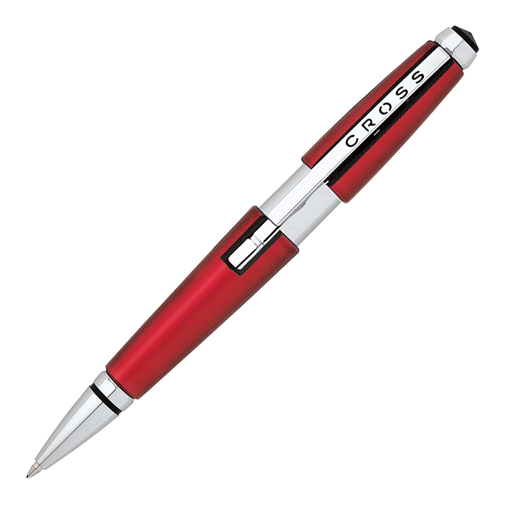 Cross Edge Red/Chrome Rollerball Pen