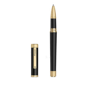 Montegrappa Zero Black Gold Trim Rollerball Pen
