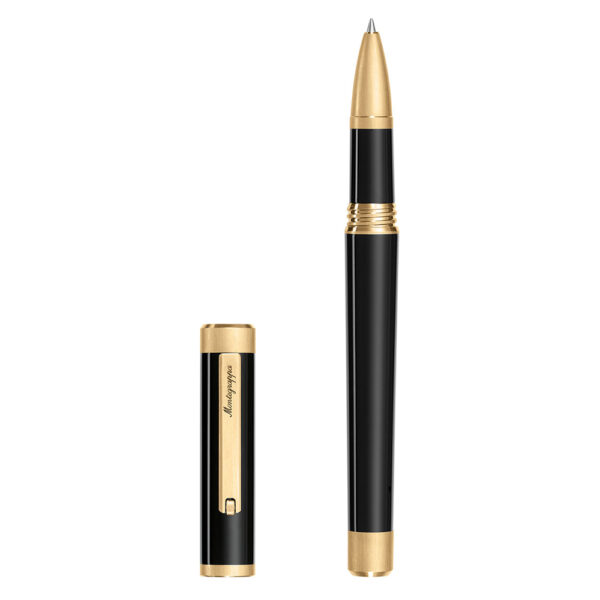 Montegrappa Zero Black Gold Trim Rollerball Pen