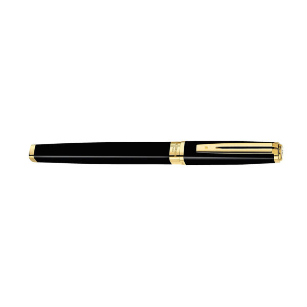 Waterman Exception Slim Black Gold Trim Rollerball Pen