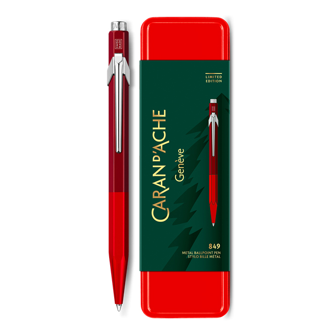 Caran D'Ache 849 Wonder Forest Red Ballpoint Pen