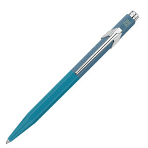 Caran d'Ache 849 PAUL SMITH Cyan Blue & Steel Blue Ballpoint Pen