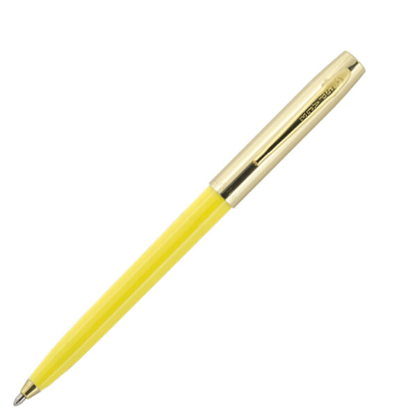 Fisher Cap-O-Matic Gold-Yellow Ballpoint Pen