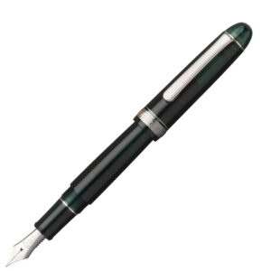 Platinum #3776 Century Rhodium Laurel Green Fountain Pen